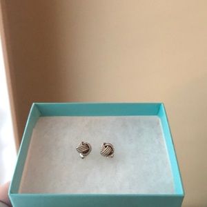 Tiffany & Co Silver Knot Earrings